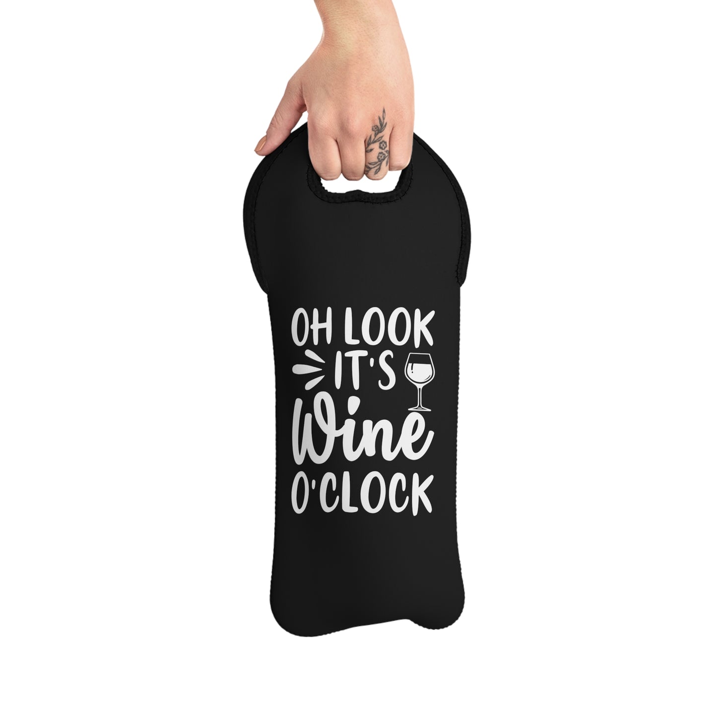 Wine O'Clock Wine Tote Bag